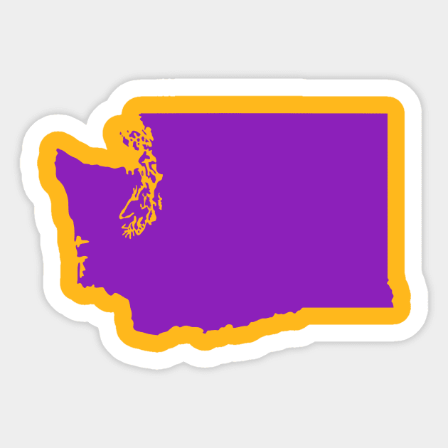 Washington Purple Sticker by loudestkitten